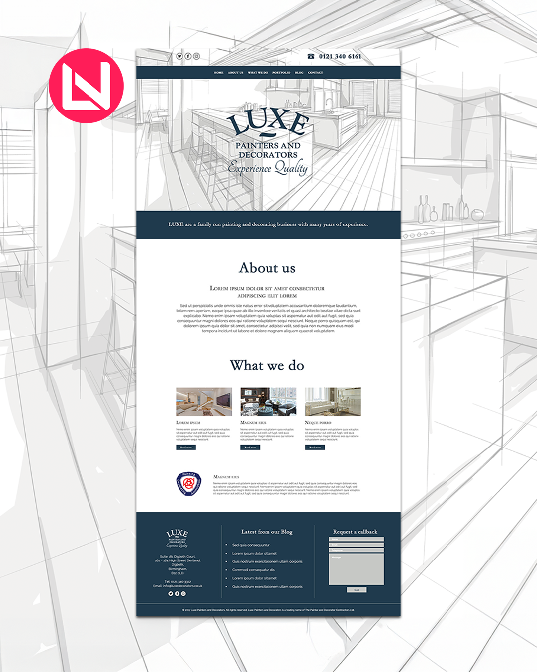 Interior designer website design Interior designer website design